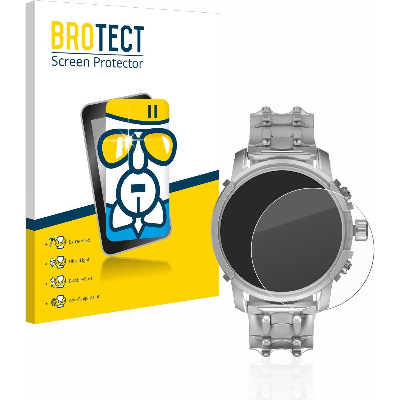 BROTECT AirGlass Panzerglasfolie, Smartwatch Schutzfolie, Transparent