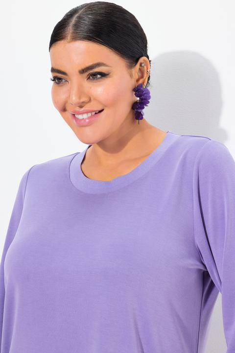 Produktbild Ulla Popken Shirt, Rippbündchen, Rundhals, 3/4-Arm (46, 48)