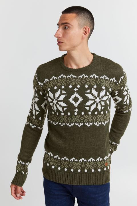 Immagine prodotto Solid Norwig Maglione In Maglia Grossa Pullover Maglieria Da Uomo Con Girocollo (L)