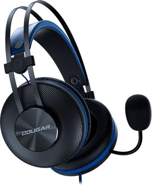 Actual product image Cougar IMMERSA ESSENTIAL - Headset - full cable - 3.5 mm jack plug - blå (Cable)