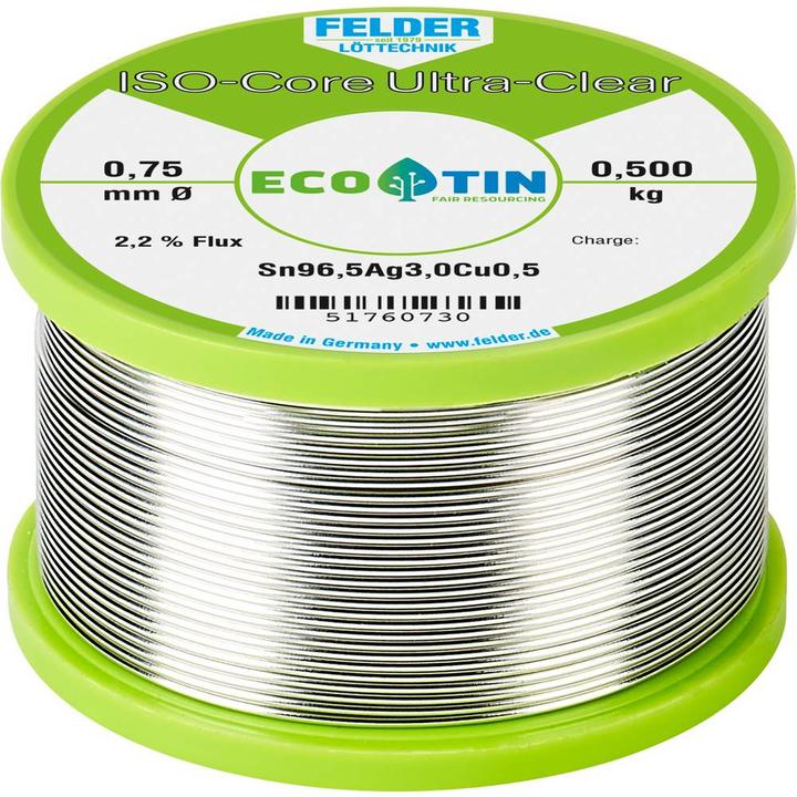 Produktbild Felder Lottechnik ISO-Core Ultra Clear SAC305 (Lötzinn)