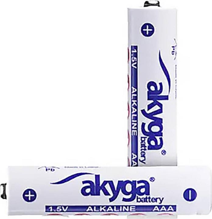 Actual product image Akyga AAA LR03 Mignon (AA)-Batterie Alkali-Mangan 1300 mAh 1.5 V 10 St. (10 pcs., AAA, 1300 mAh)
