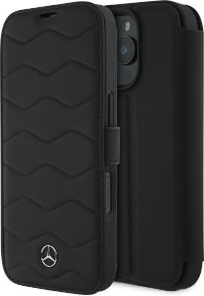 Image du produit Mercedes MEHCP16X23RWRSK iPhone 16 Pro Max 6.9" czarny/black hardcase MB Waves Leather (Apple iPhone 16 Pro Max)
