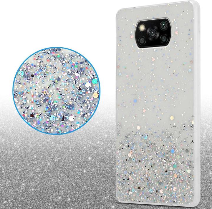 Actual product image Cadorabo Bumper Case for Xiaomi POCO X3 NFC TPU funkelnder Glitter (Xiaomi Poco X3 NFC)