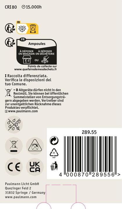 Immagine prodotto Paulmann Globo (E27, 470 lm, 1 x)