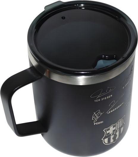 Actual product image Safta F.C. Barcelona Navy Blue Thermal Cup Water Bottle Stainless Steel (0.40 l)