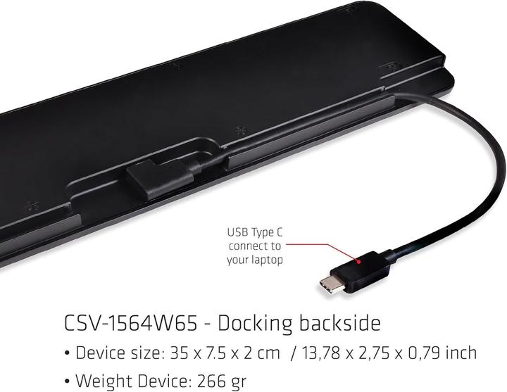 Actual product image Club 3D Triple Display Dynamic (Docking port (proprietary), 1 portion)