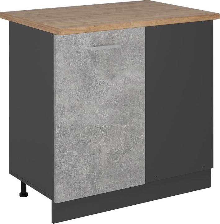 Anthrazit, Beton, Goldkraft Eiche