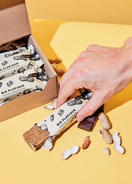 Actual product image KoRo Organic oatmeal bar with peanut and chocolate (Peanut chocolate, 15 pcs., 60 g)