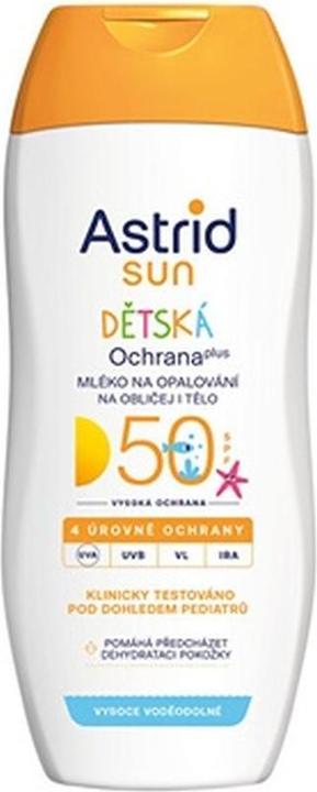 Produktbild Astrid Children Ìs lotion for face and body for tanning SPF 50 Sun 200 ml (Sonnencreme, SPF 50, 200 ml)