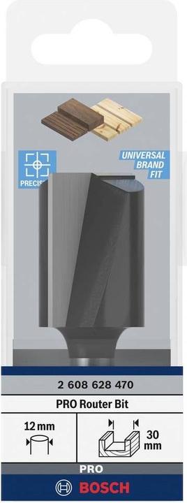 Produktbild Bosch Professional Zubehör Nutfräser, 12 mm, D1 30 mm, L 40 mm, G 81 mm