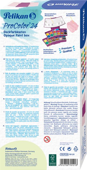 Actual product image Pelikan ProColor 735 opaque ink duct (Berry, Rose, 24 ml)