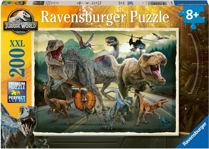Immagine prodotto Ravensburger Puzzle per bambini 12001058 - La vita trova un modo - 200 pezzi XXL Jurassic World (200 pezzi)