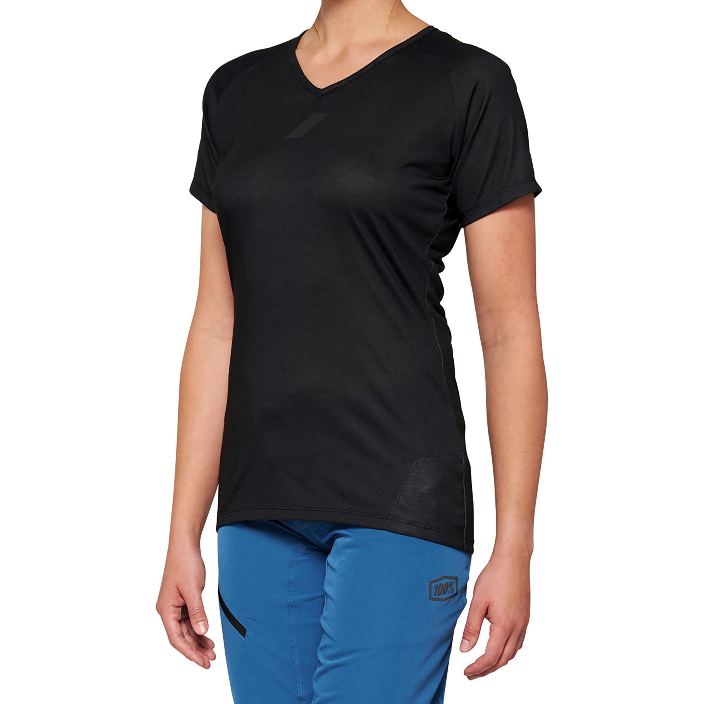 100%, Damen, Velotrikot, Airmatic Woman-Jersey (M), Schwarz, M