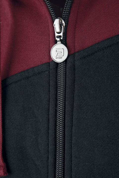 Produktbild RED by EMP Hoody Jacket rot- schwarz (S)