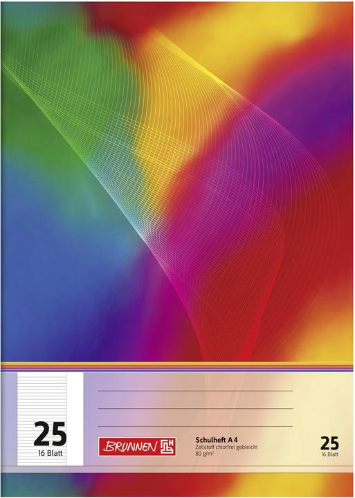 Produktbild Brunnen Schulheft (A4, Liniert, Weicher Einband)