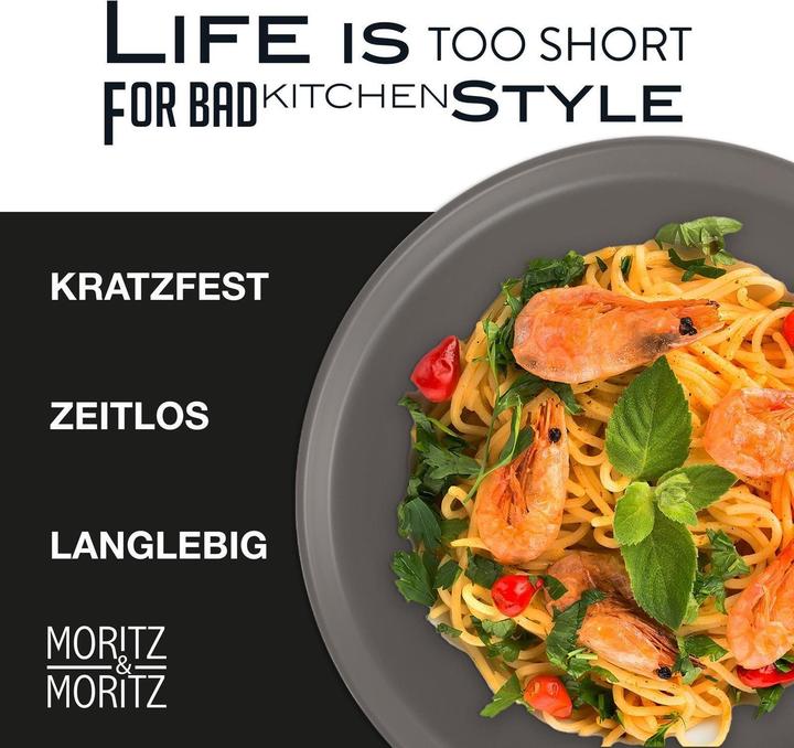 Actual product image Moritz & Moritz NORDIC 18tlg Geschirrset Grau (6 Piece)