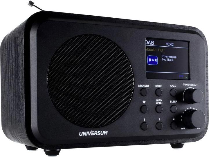 Produktbild DR 300-20 Tischradio DAB+, UKW Bluetooth®, DAB+, UKW wiederaufladbar Schwarz (DAB+, FM, Bluetooth)