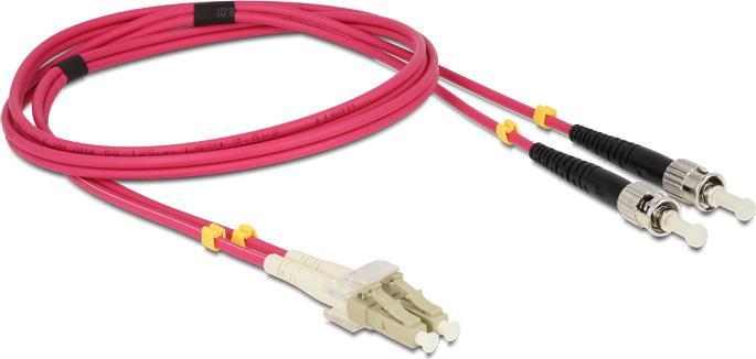 Produktbild Delock LWL Patchkabel LC Duplex -> ST Duplex St/St 2,00m (2 m)