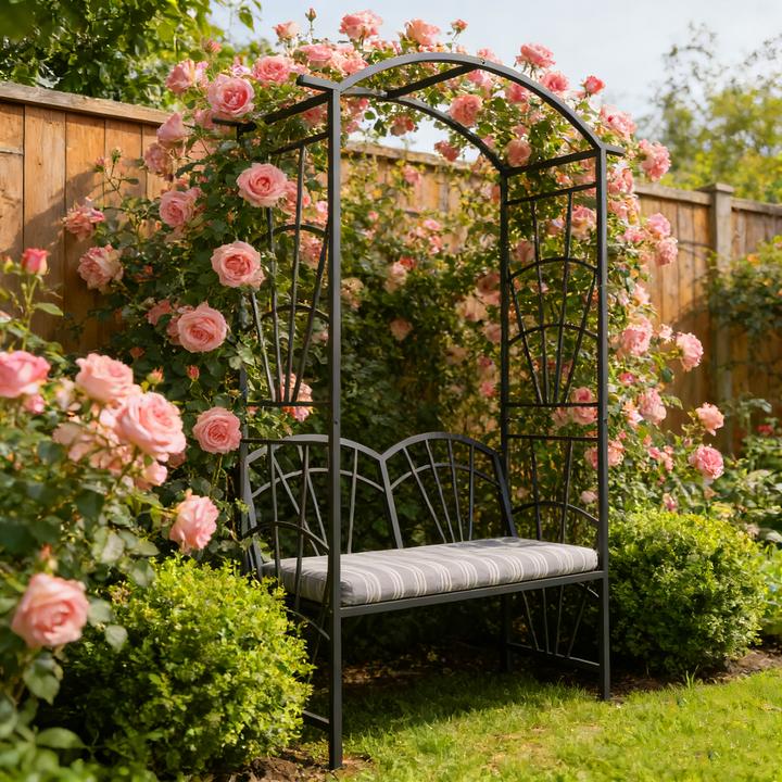 Produktbild Relaxdays Rosenbogen