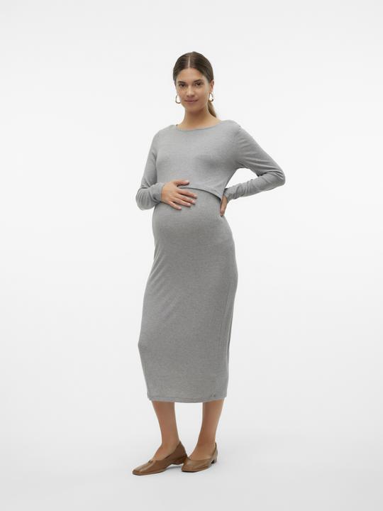 Actual product image Mamalicious Tight fit round neck midi dress dress (L)