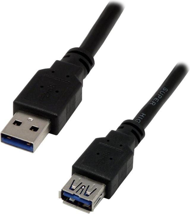 Produktbild MCL USB 3.0 M/FM 5m USB Kabel USB 3.2 Gen 1 (3.1 Gen 1) USB A Schwarz (5 m, USB 3.2 Gen 1)