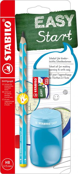 Immagine prodotto STABILO Set scuola EASYgraph, per mancini, blu (3.15 mm, HB, 1x)