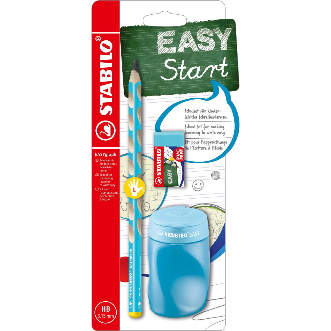 STABILO, Bleistift, Schulset EASYgraph, fr Linksh„nder, blau (3.15 mm, HB, 1 x)