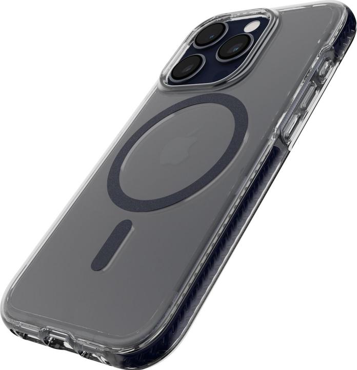 Image du produit tech21 EvoCrystal Case MagSafe pour iPhone 15 Pro Bleu Titane (Apple iPhone 15 Pro)