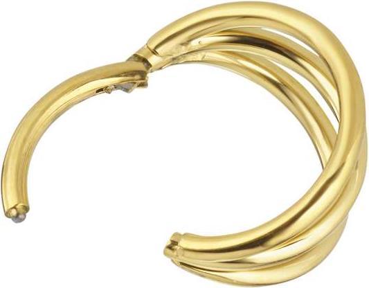 Immagine prodotto Bijouteria Piercing orecchio (Rivestimento in PVD (colore oro), Titanio)
