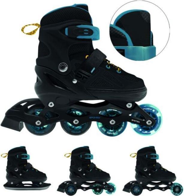 Spokey Quattro Inlineskates Grösse BKDBL (30, 31, 32, 33)