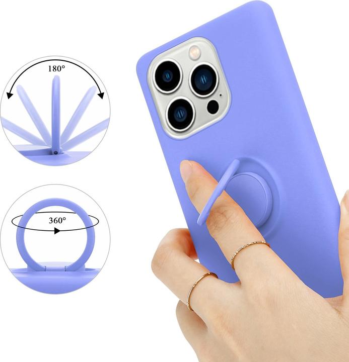 Immagine prodotto Cadorabo Custodia per Apple iPhone 14 PRO MAX in TPU Liquid Ring in stile custodia in silicone (Apple iPhone 14 Pro Max)