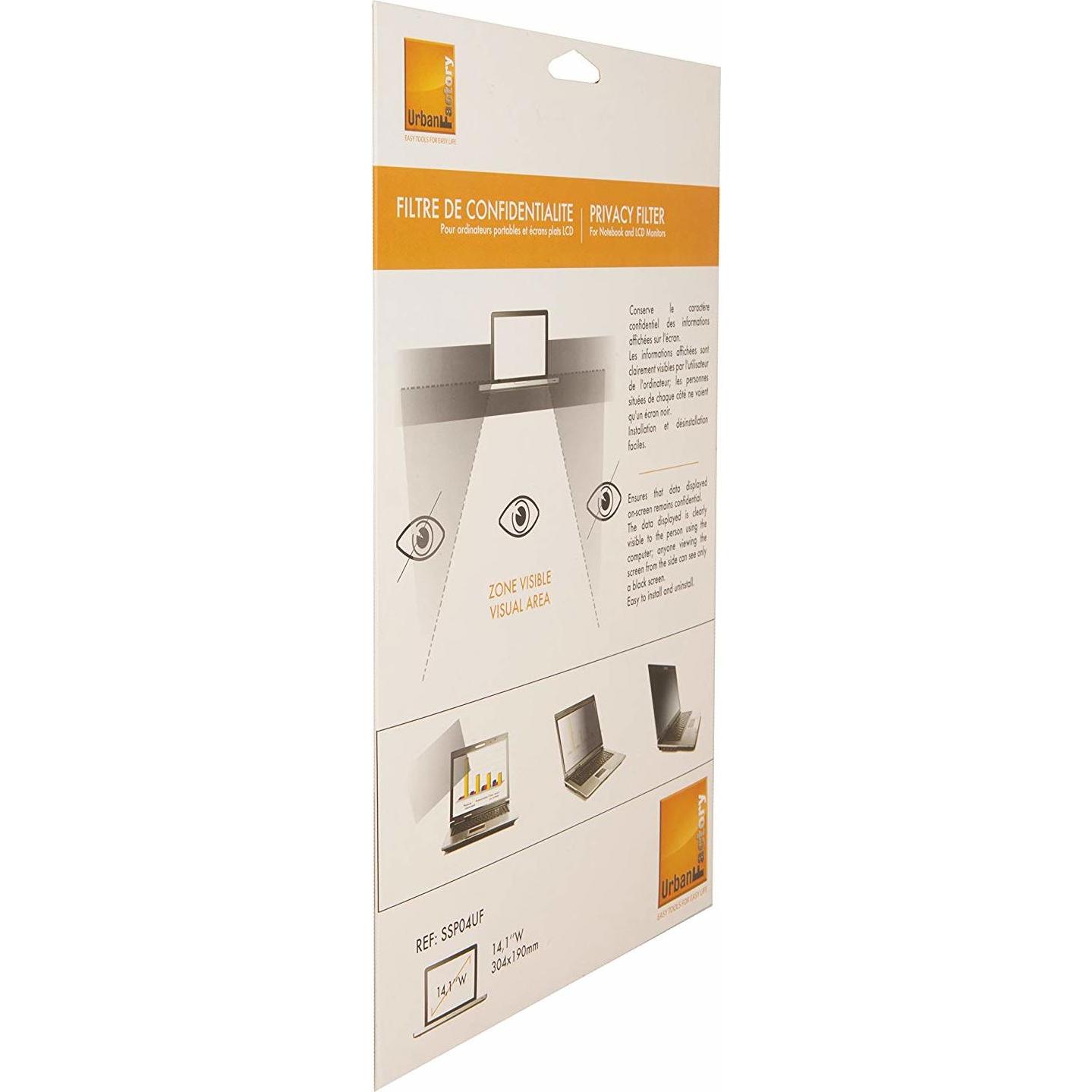 Thumbnail - Urban Factory SSP04UF - Notebook - Rahmenloser Display-Privatsphärenfilter - Anti-Glanz - Anti (2274.02", 16 : 10), Note...