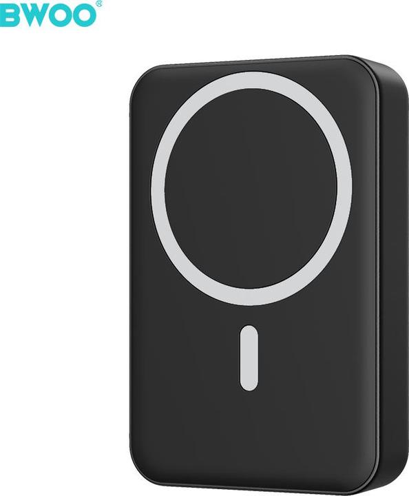 Actual product image Bwoo 20W magsafe 10000 mAh power bank, white (10000 mAh, 20 W, 37 Wh)