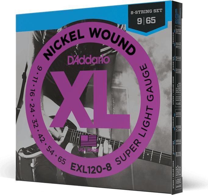Produktbild D'Addario Exl120-8 (8 x, E-Gitarre, 0.07")