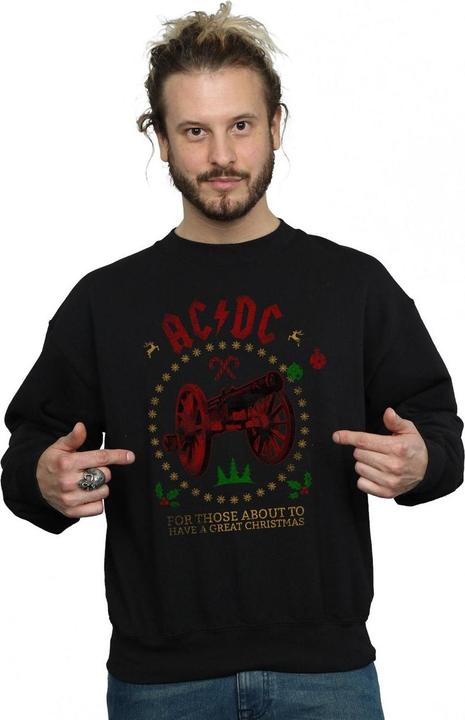 Image du produit AC/DC Sweatshirt en coton pour hommes Christmas For Those (S)
