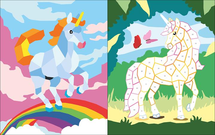 Actual product image Loewe Wir stickern nach Zahlen - Einhörner