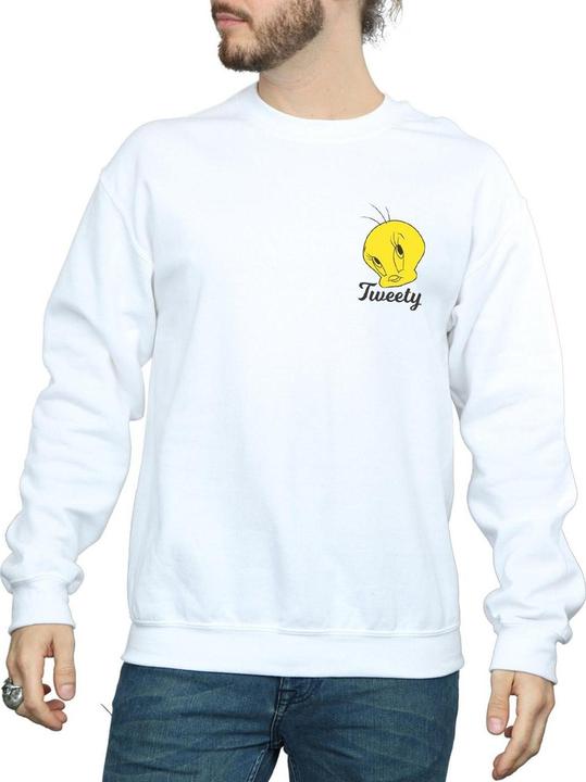 Actual product image Looney Tunes Mens Tweety Pie Head Sweatshirt (M)