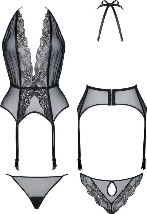 Produktbild Demoniq Strapshemd in schwarz/gold (L)