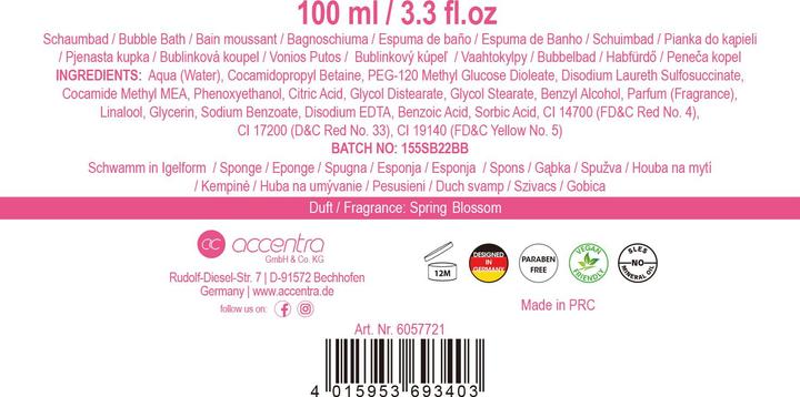 Produktbild Accentra Badeset Enchanted Springtime 6057721 Duft: Spring Blossom (100 ml)