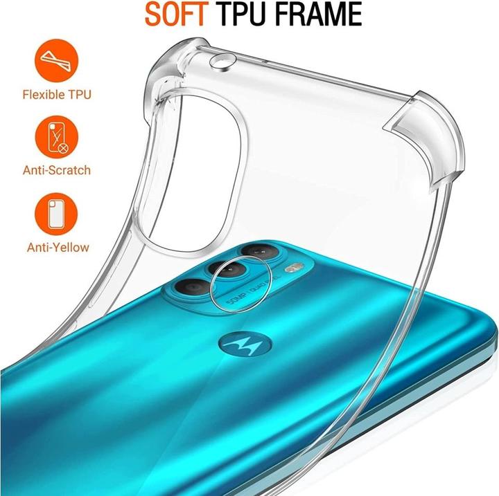 Actual product image Screenguard Motorola Moto G71 5G Case Crystal Soft Airbag Bumper (Motorola Moto G71 5G)
