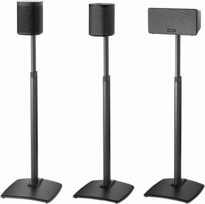 Actual product image Sanus Stand for Sonos ONE, PLAY:1, Play:3 (1 pair, Stand, Height-adjustable)