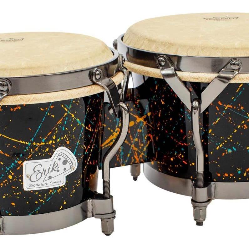 Toca Bongo Erik Piza 7 9 Gloss BlackColour Splashes 5200EPSP (bonghi), Strumenti a percussione, Nero