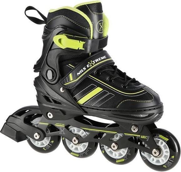 Nils Rolki Extreme NH18191 z wymienną płozą regulowane czarne r. 39-43 (39, 40, 41, 42, 43)