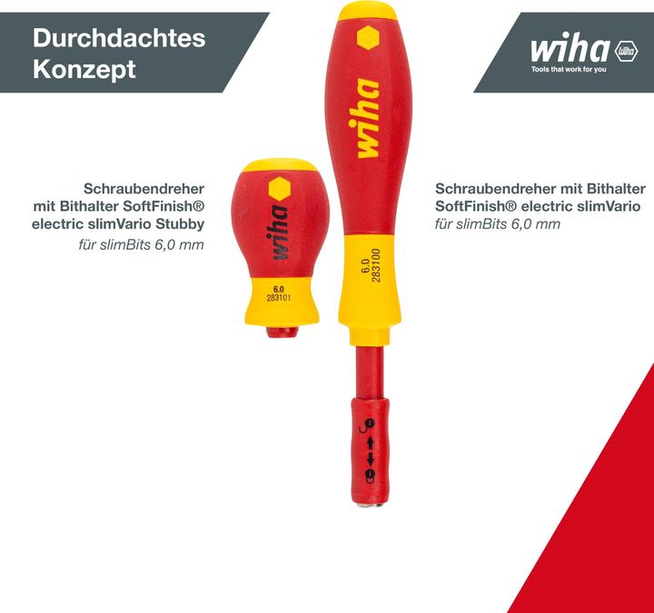 Immagine prodotto Wiha Cacciavite e set di punte (Viti con testa a intaglio, Chiave a brugola, Torx (TX), Cacciavite a croce PZ, Fessura croce Phillipps (PH))