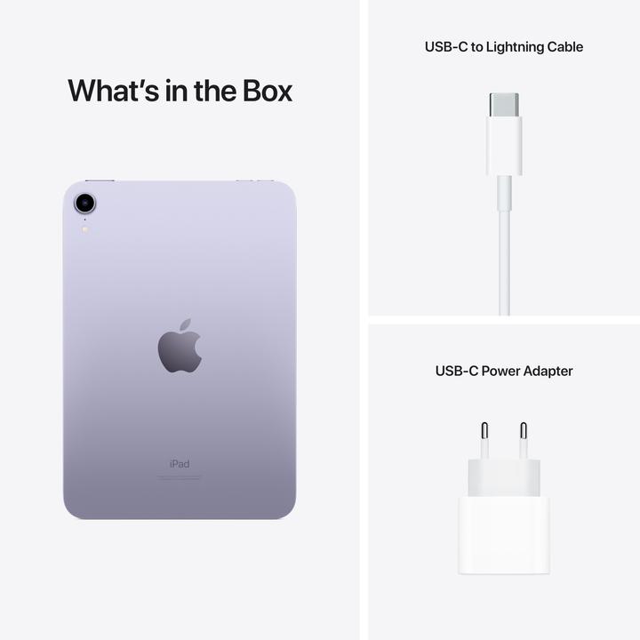 Image du produit Apple iPad mini 2021 (6.Gen) (WLAN uniquement, 8.30", 256 Go, Purple)