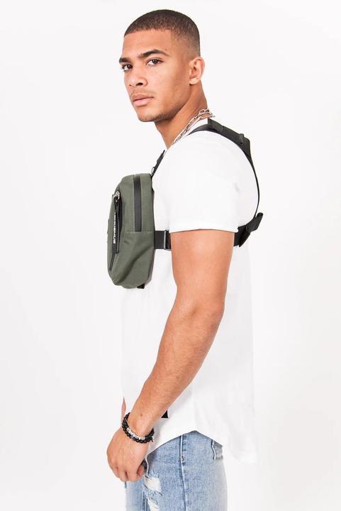 Image du produit Sixth June sac poitrine texte zips