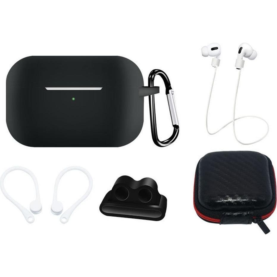 Thumbnail - Hurtel Silikonhüllen-Set für AirPods Pro 2 / AirPods Pro 1 + Hülle / Ohrbügel / Umhängeband / Uhrenarmbandh (Kopfhörer T...