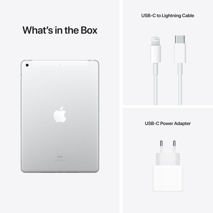 Produktbild Apple iPad 2021 (9. Gen) (4G, 10.20", 256 GB, Silver)