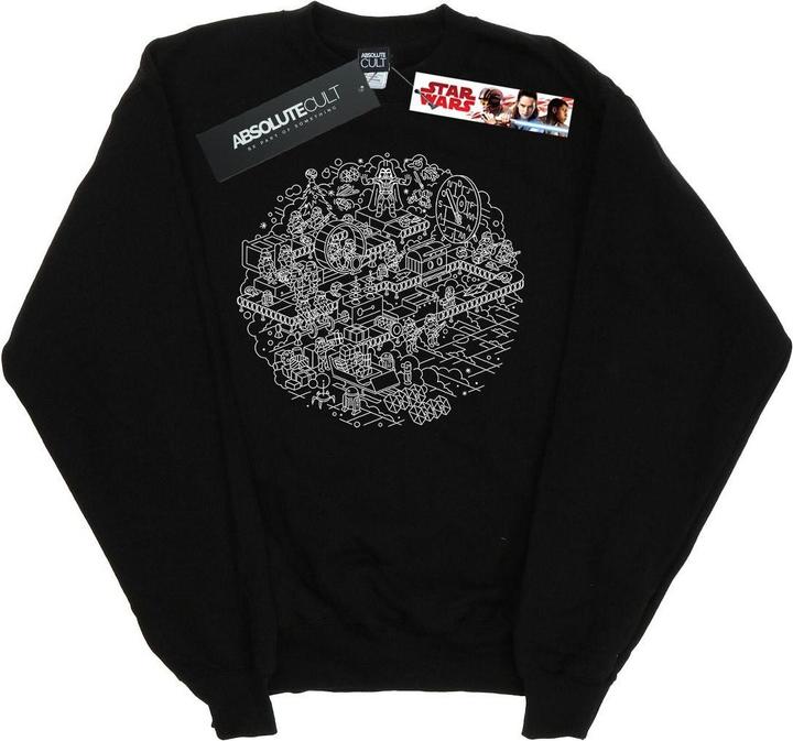 Produktbild Star Wars Christmas Death Star Sweatshirt Mädchen (128)